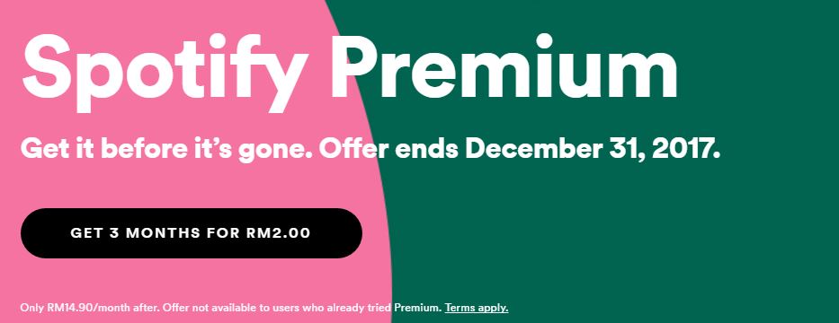 Spotify 3 months free